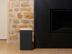 EDA - Coffre stone à granulés pour 20 kg de pellets jura montania - 29,5 x 29,5 x 50,6