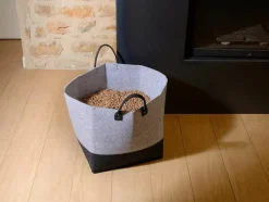 EDA - Sac à granulés feutrine 60l jura montania - 40 x 40 x 40 cm