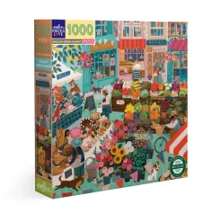 EEBOO - Puzzle English Green Market - 1000 pièces