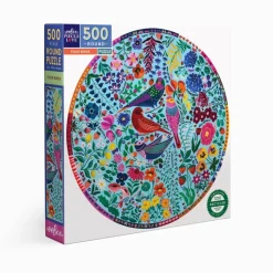 EEBOO - Puzzle rond : Four Birds - 500 pièces