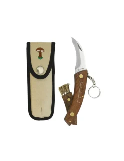 EL ZORRO - Couteau de poche à champignons en acier inoxydable avec porte-clés + gaine de lame 7,5cm imex el zorro - el zorro