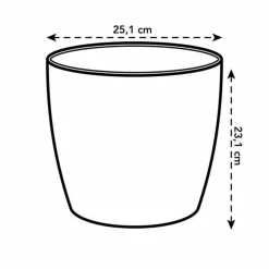 ELHO - Brussels rond 25 anthracite