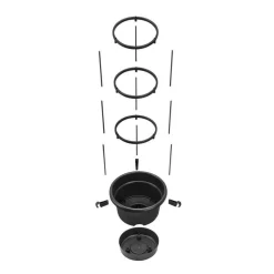 ELHO - Pot pour tomates Green Basics en plastique injecté noir - D.33 cm