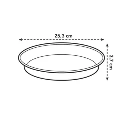 ELHO - Soucoupe Green Basics ronde en plastique vert - D.25,2 cm
