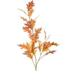 EMERALD - Branche artificielle de chêne, coloris orange - H.100cm