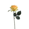 EMERALD - Tige Rose Simone artificielle, jaune H. 45 cm