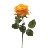 EMERALD - Tige rose simone, jaune/orange H. 45 cm