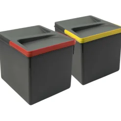 EMUCA - Bacs de tri pour tiroir de cuisine recycle 2 bacs de 12 litres