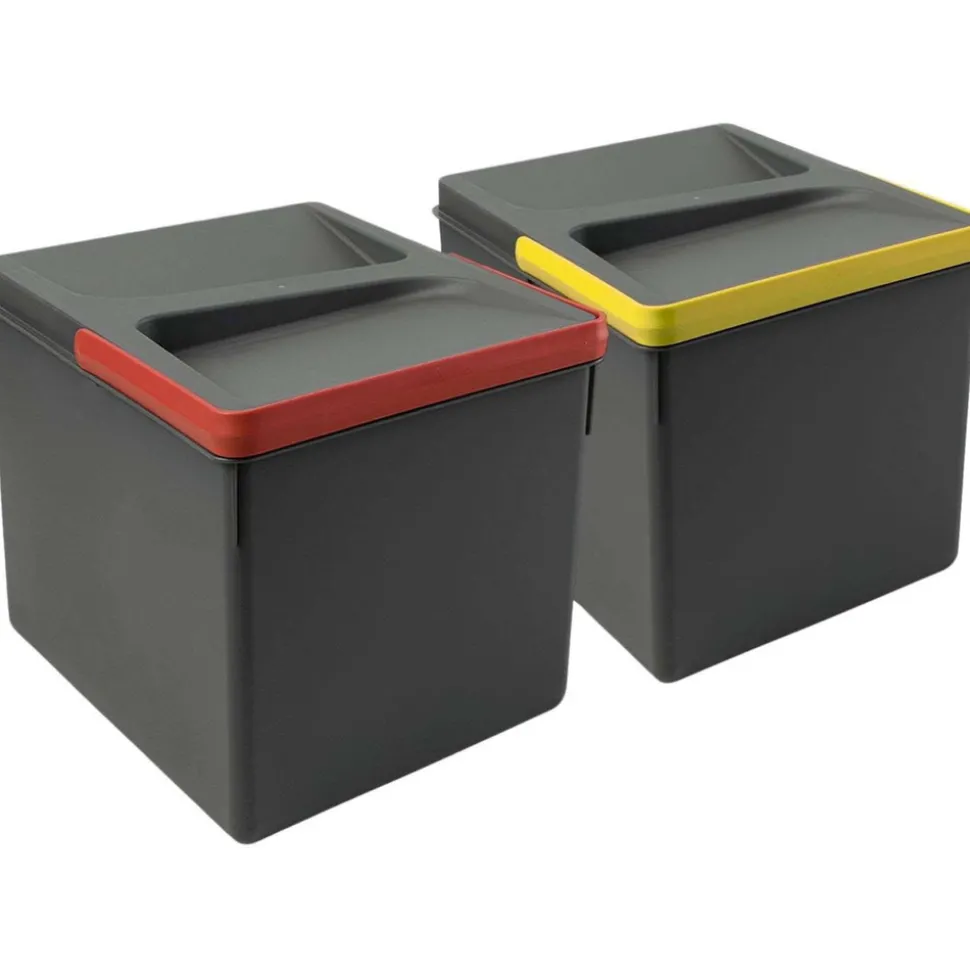 EMUCA - Bacs de tri pour tiroir de cuisine recycle 2 bacs de 12 litres