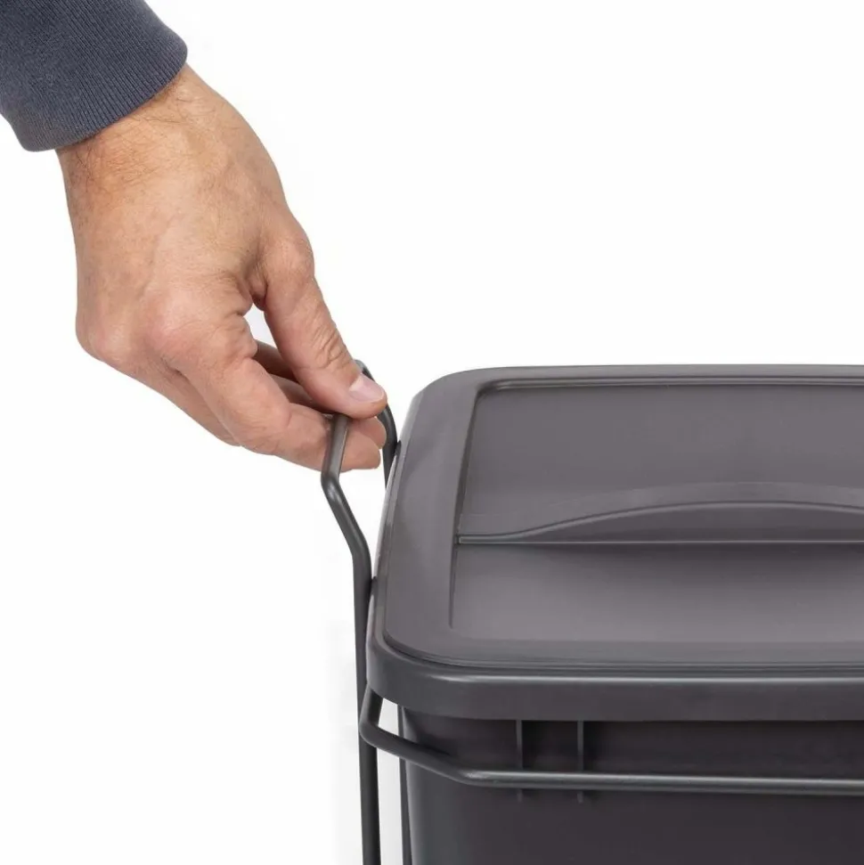 EMUCA - Poubelle de recyclage 2 bacs de 35 l recycle