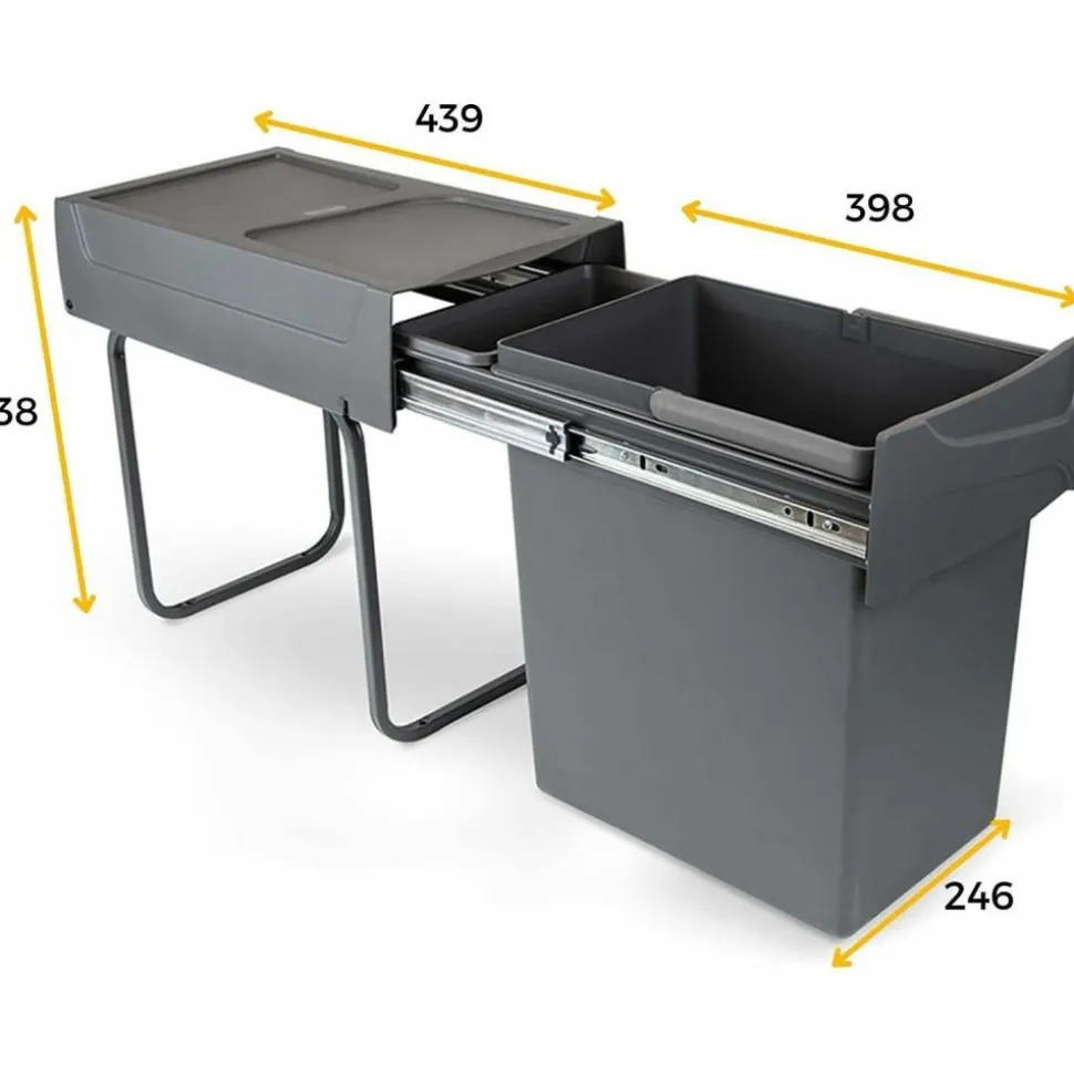 EMUCA - Poubelle de recyclage de cuisine ben