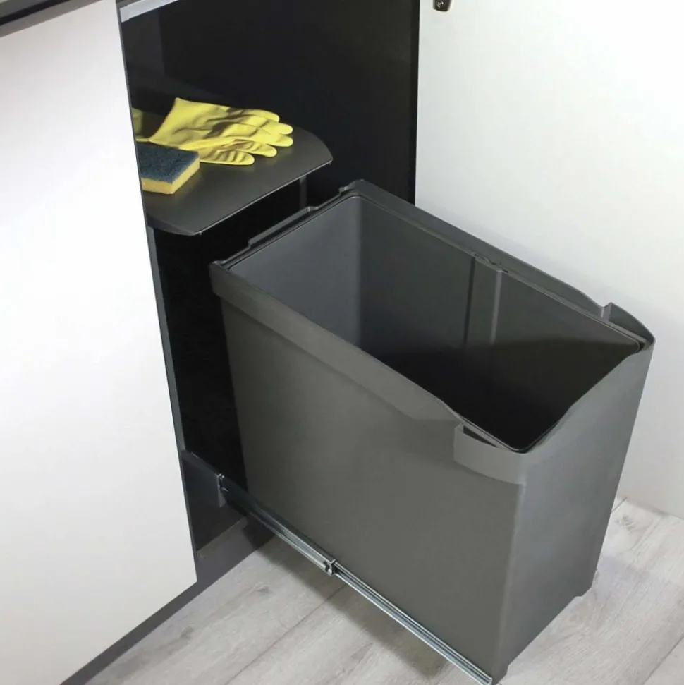 EMUCA - Poubelle fixation inférieure et extraction automatique 30 l