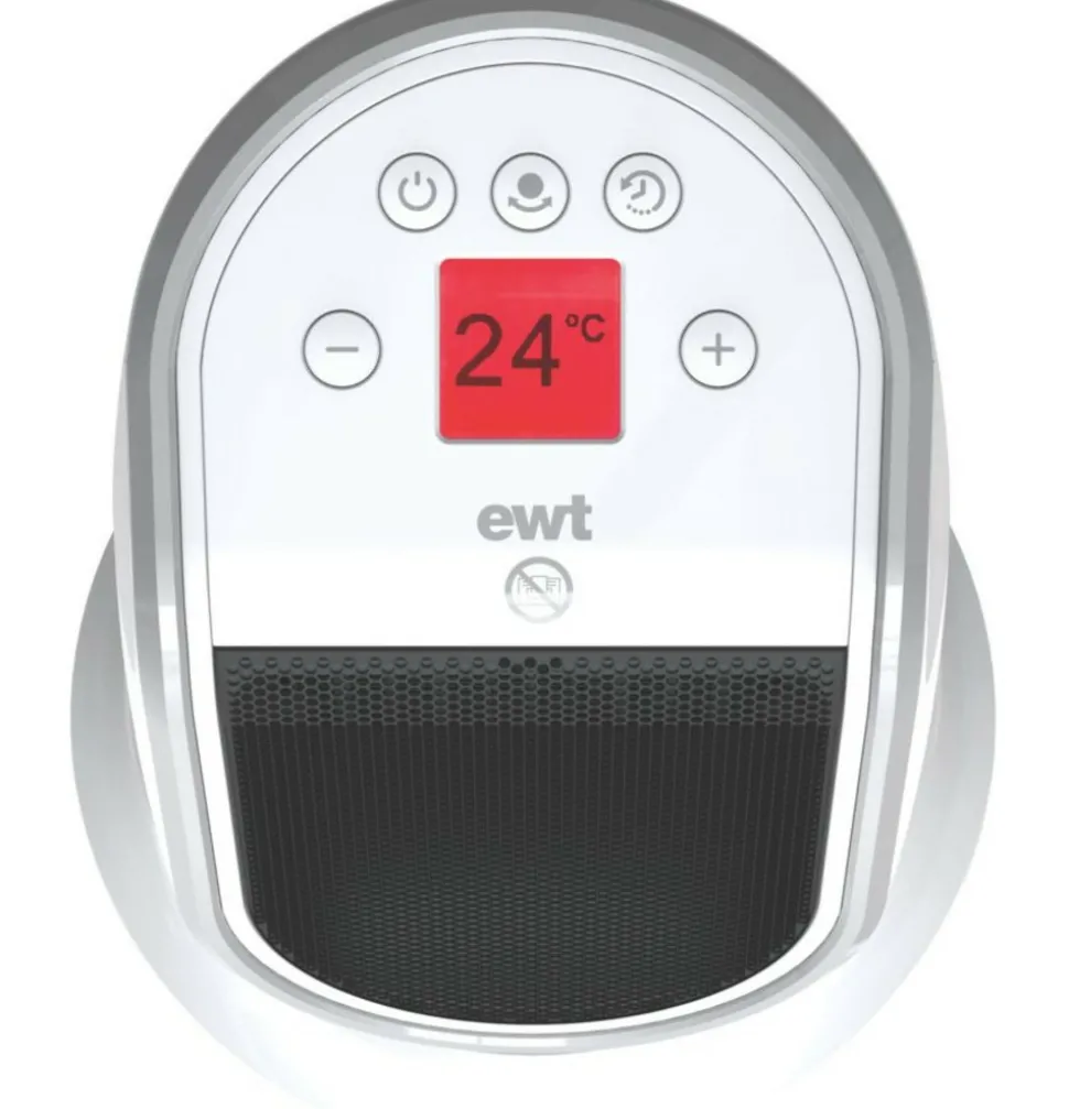 Ewt chauffage soufflant céramique 2000w blanc - m2gts