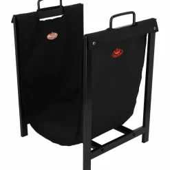 FANCY FLAMES - Porte bûches en tissu avec support en métal