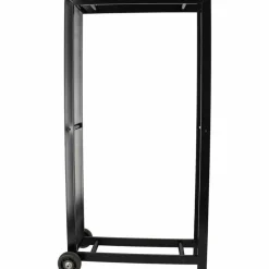 FANCY FLAMES - Porte bûches en métal avec 2 roues