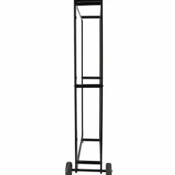 FANCY FLAMES - Porte bûches en métal avec 2 roues