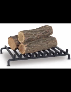 FARM COOK - Grille de foyer pour cheminée en fonte 51x42x10 cm