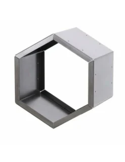 FARM COOK - Range bûches hexagonal modulable harena en acier naturel