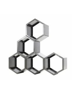 FARM COOK - Range bûches hexagonal modulable harena en acier naturel