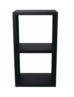 FARM COOK - Range bûches rectangulaire loli en acier noir 45x30x80 cm