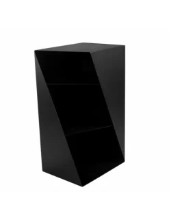 FARM COOK - Range bûches rectangulaire jey en acier noir 45x30x80 cm