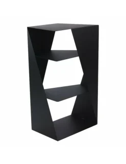 FARM COOK - Range bûches rectangulaire jumbo en acier noir 45x30x80 cm