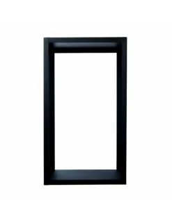 FARM COOK - Range bûches rectangulaire elo en acier noir 45x30x80 cm