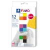 FIMO - Coffret Fimo Soft couleurs Basiques 12 Demi Blocs 12X25 G /8023 C 12-1