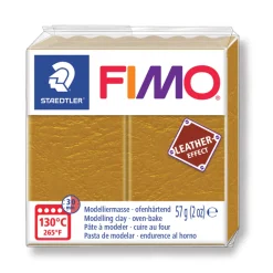 FIMO - Pâte Fimo Effect cuir 57g ocre