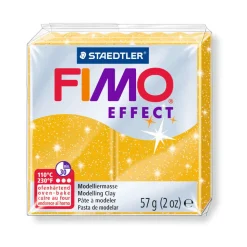 FIMO - Pâte Fimo Effect, 57g - Pailleté, or