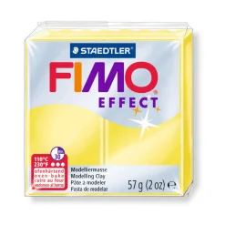 FIMO - Pâte Fimo Effect, 57g - Translucide, jaune