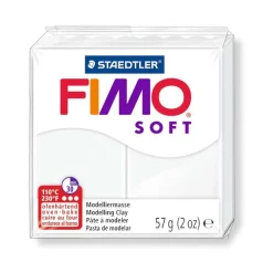 FIMO - Pâte Fimo Soft, 57 g - Blanc