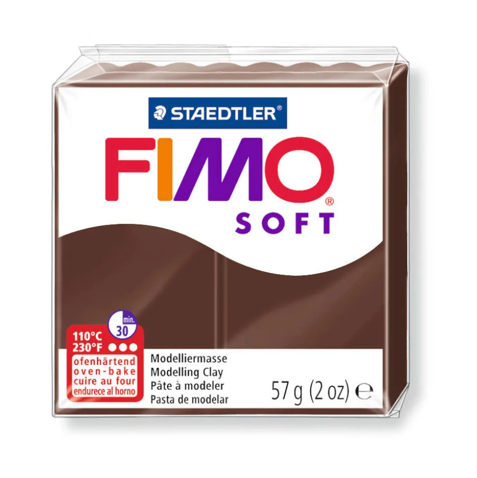 FIMO - Pâte Fimo Soft, 57 g - Coloris chocolat