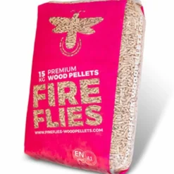 FIREFLIES - Wood pellets - granulés de bois 6mm - 65 sacs de 15kg (975kg) - haute qualité et performance - combustion propre, écologique,