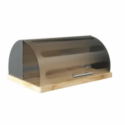 FIVE SIMPLY SMART - Boîte à pain en inox et bambou