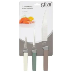 FIVE SIMPLY SMART - Lot de 3 couteaux de cuisine 