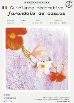 FRENCH KITS - Coffret diy papier - guirlande décorative florale