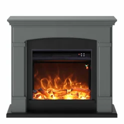 FUEGO - Cheminee murale 1500w fuego monica antracita