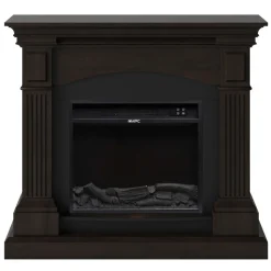 FUEGO - Cheminee murale 1500w cheminee fuego galia wenghe