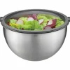 Gefu lot de 3 saladiers 1l/2,5l/4,5l avec couvercle hermétique inox - 89430