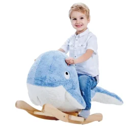 GERARDO窶儡 TOYS - Baleine à bascule bleue