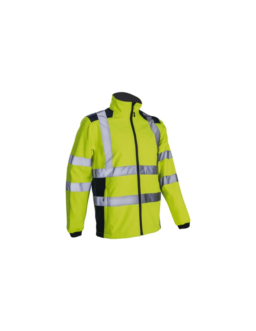 GÉNÉRIQUE - Veste softshell hivi kanpa jaune fluo/marine t2xl