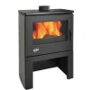 GODIN - Poêle à bois chinon 8,5kw acier émaillé gris argente godin - 362113grisarg