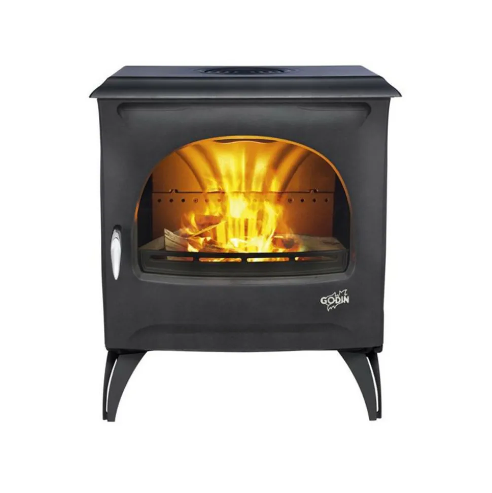 GODIN - 388113000053-poêle à bois courances 7kw étanche peint anthracite godin - 388113anth