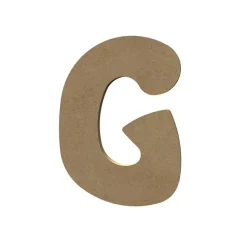 GOMILLE - Forme en médium - Lettre majuscule "G" (15x11cm)