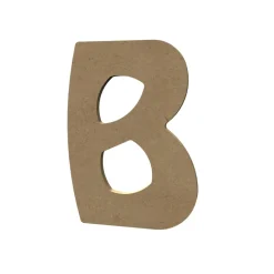 GOMILLE - Forme en médium - Lettre majuscule "B" (15x11cm)