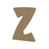 GOMILLE - Forme en médium - Lettre majuscule "Z" (15x11cm)