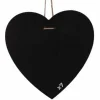 GRAINE CRÉATIVE - 7 ardoises coeur à suspendre - 23 x 23 cm