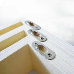 GRAINE CRÉATIVE - 6 blocs de 3 petites étagères carrées en bois 22, 18 et 14 cm