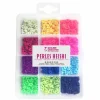 GRAINE CRÉATIVE - 2 boîtes de perles heishi x 12 couleurs fluo